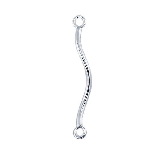 Sterling Silver Spiral Link Component