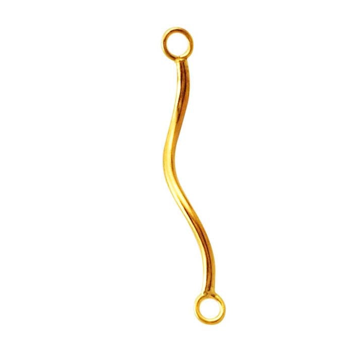 14/20 Yellow Gold-Filled Spiral Link Component