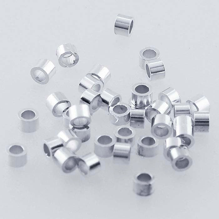 Sterling Silver Tube Crimp Bead