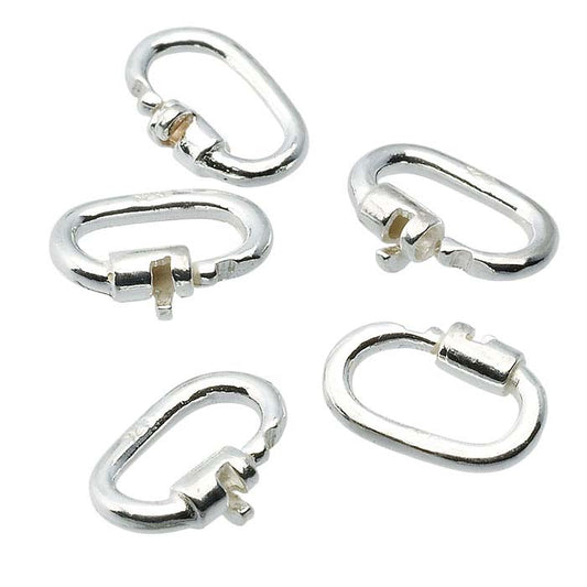 Sterling Silver 4.6 x 1.8mm ID Link Lock Jump Ring