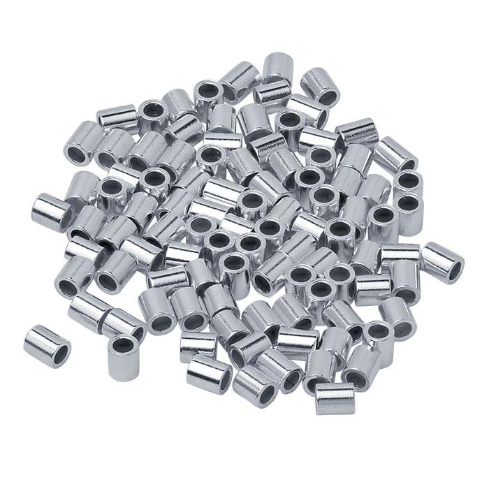 Sterling Silver Tube Crimp Bead