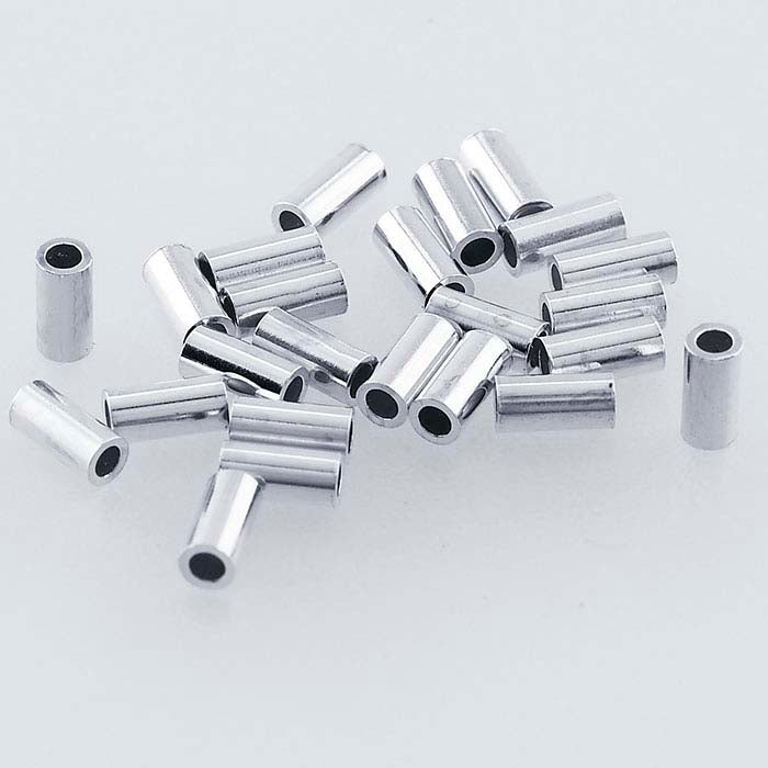 Sterling Silver Tube Crimp Bead