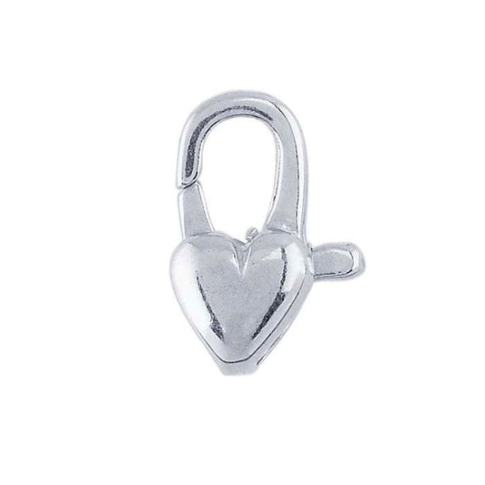 Sterling Silver Heart Lobster Clasp