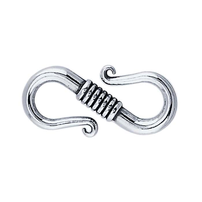 15 x 6mm Coil S-Hook Clasp