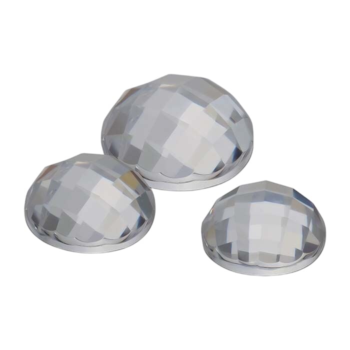 CZ Round Rose-Cut Cabochon