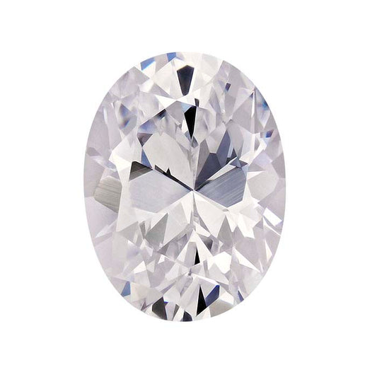 CZ 8 x 6mm Oval Faceted Gemstone