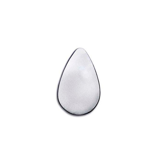 Sterling Zilver 25 x 16mm Druppelvormige Stempel, 0,40mm