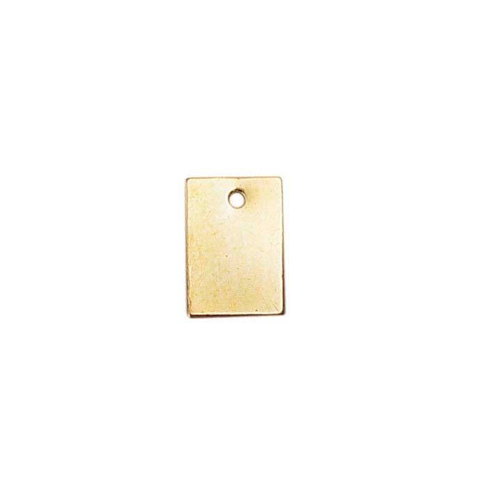 14/20 Yellow Gold-Filled 8.7 x 6mm Rectangle Tag, 0.40mm