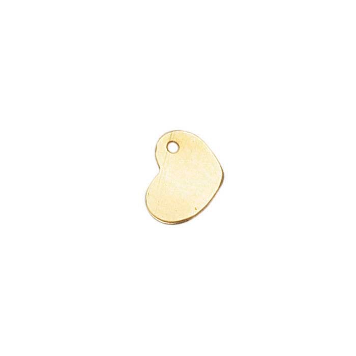 Placca a forma di cuore in oro giallo 14/20 gold-filled 6,4 x 8,2 mm, 0,40 mm
