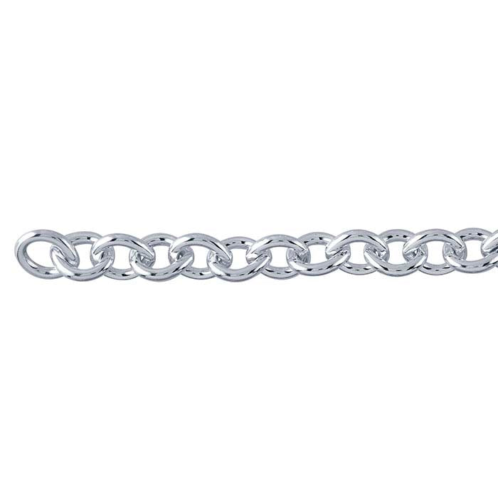Sterling Silver 11mm Cable Chain, By the Foot