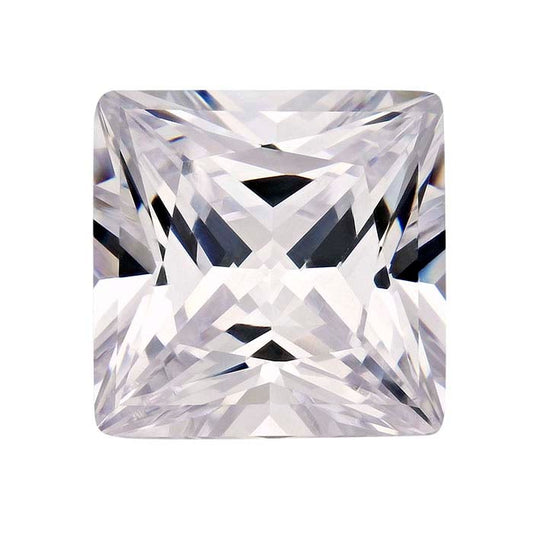 CZ Square Faceted Gemstone