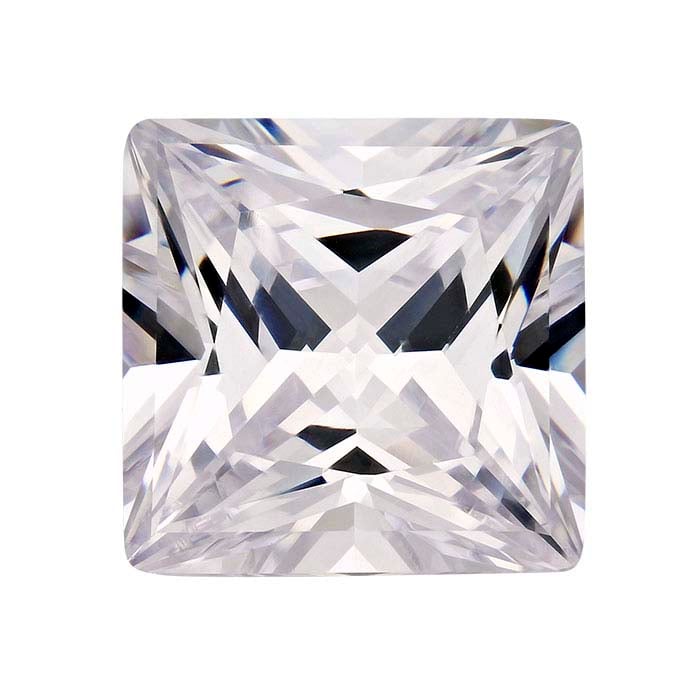 CZ Square Faceted Gemstone