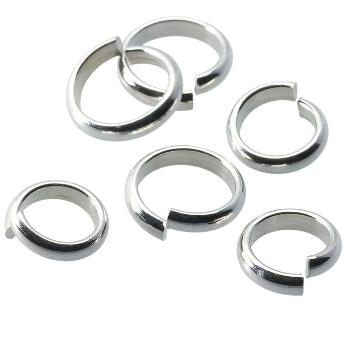 Sterling Silver Half-Round Wire Jump Ring