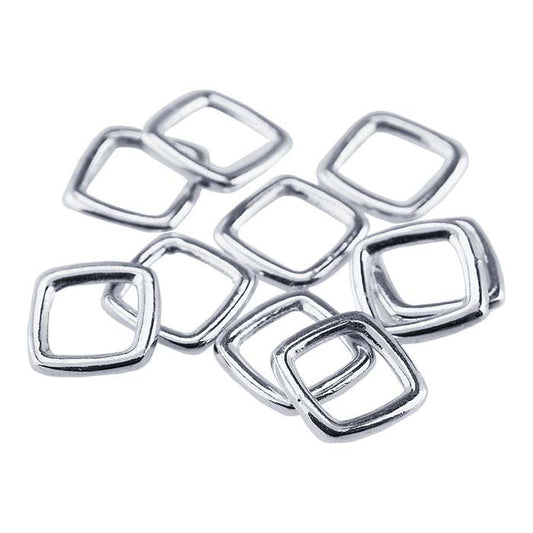 Sterling Silver Square Closed Ring