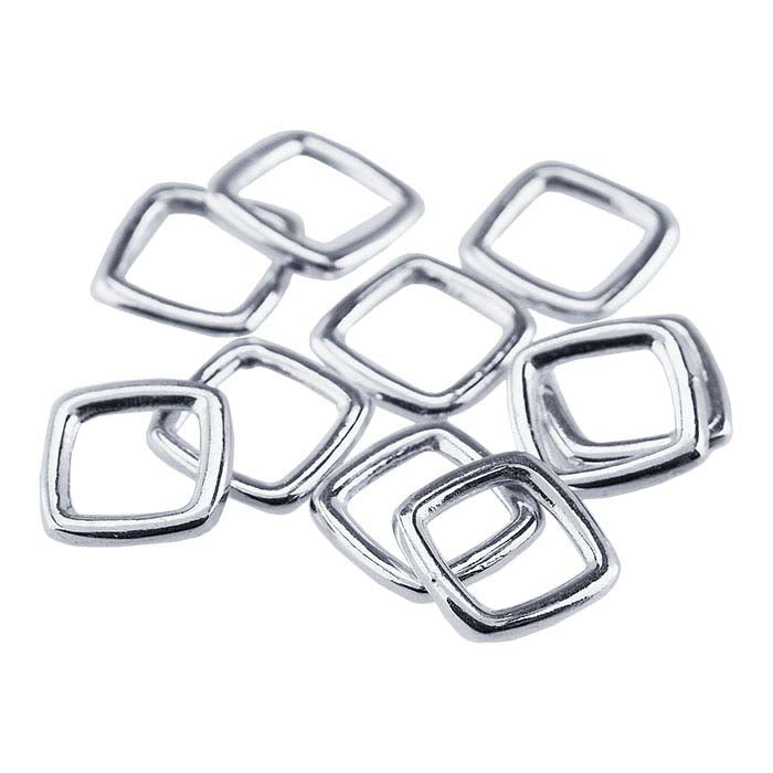 Sterling Silver Square Closed Ring