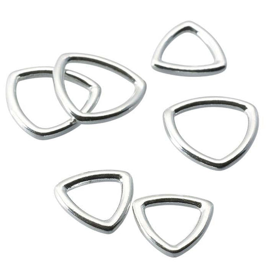 Sterling Silver 6.5mm Rounded Triangle Closed Ring