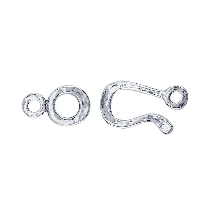 Sterling Silber 32 x 12mm ered Haken &amp; Ösenverschluss