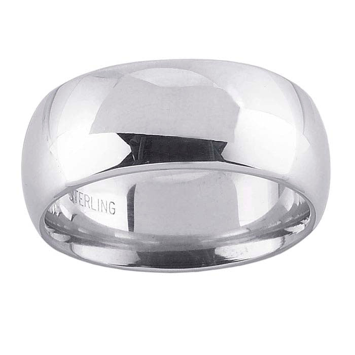 Nordt Sterling Silver Comfort Fit Wedding Band