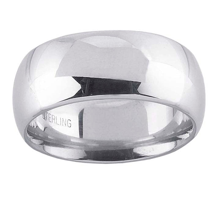 Nordt Sterling Silver Comfort Fit Wedding Band