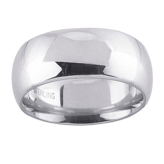 Nordt Sterling Silver Comfort Fit Wedding Band