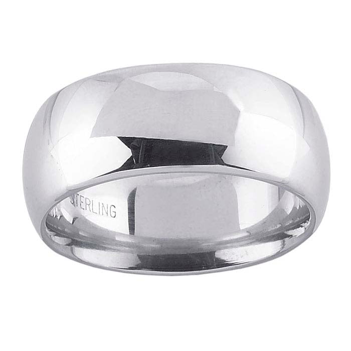 Nordt Sterling Silver Comfort Fit Wedding Band