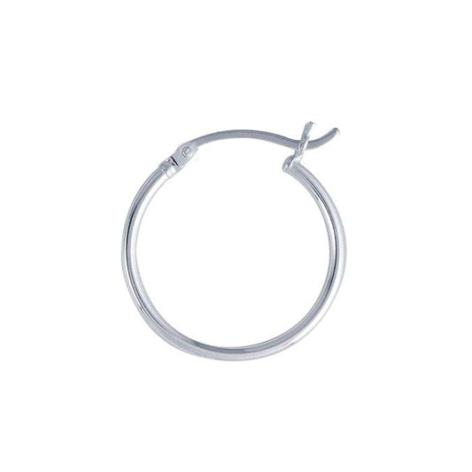 Sterling Silver Tubing Hoop Earring