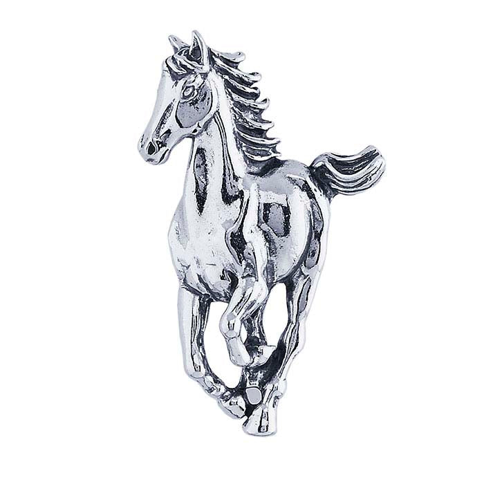 Anhänger aus Sterlingsilber mit galoppierendem Pferd