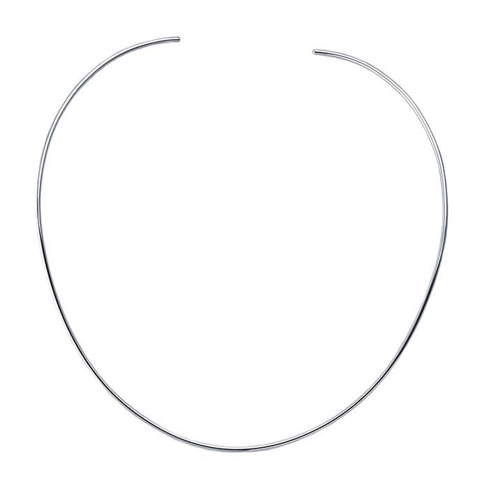 Anillo de cuello de plata de ley de 1,5 mm