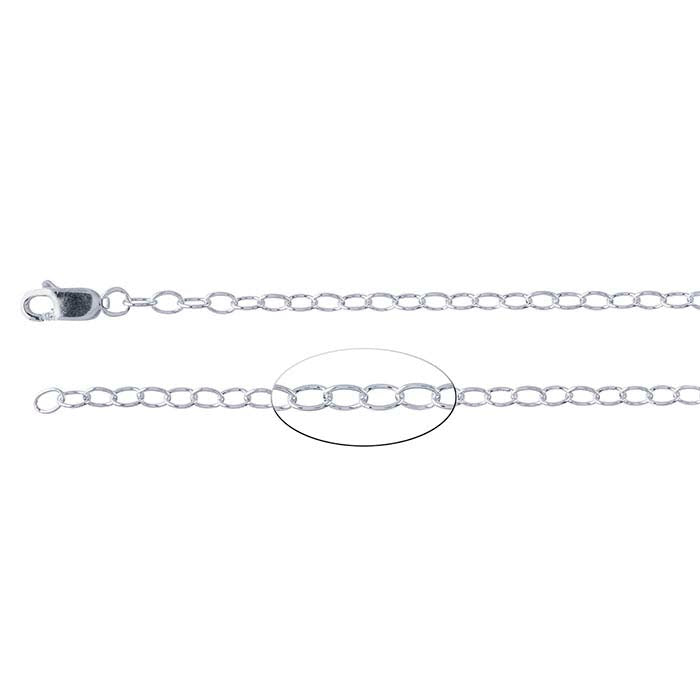 Sterling Silver Oval Cable Chain