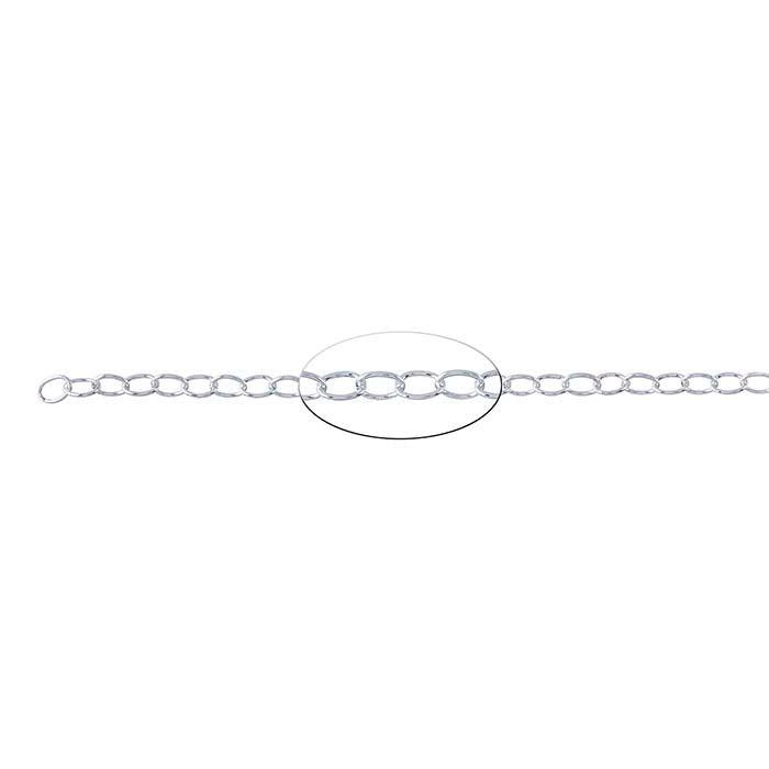 Sterling Silver Oval Cable Chain