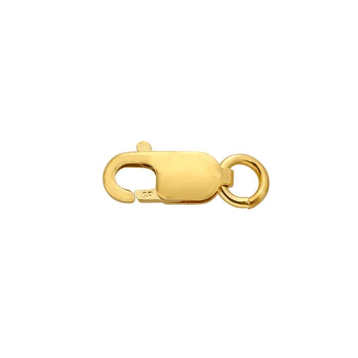 14/20 Yellow Gold-Filled Oval Lobster Clasp with Open Ring