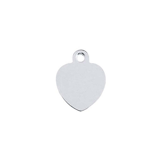 Sterling Silver Heart Quality Tags with Ring