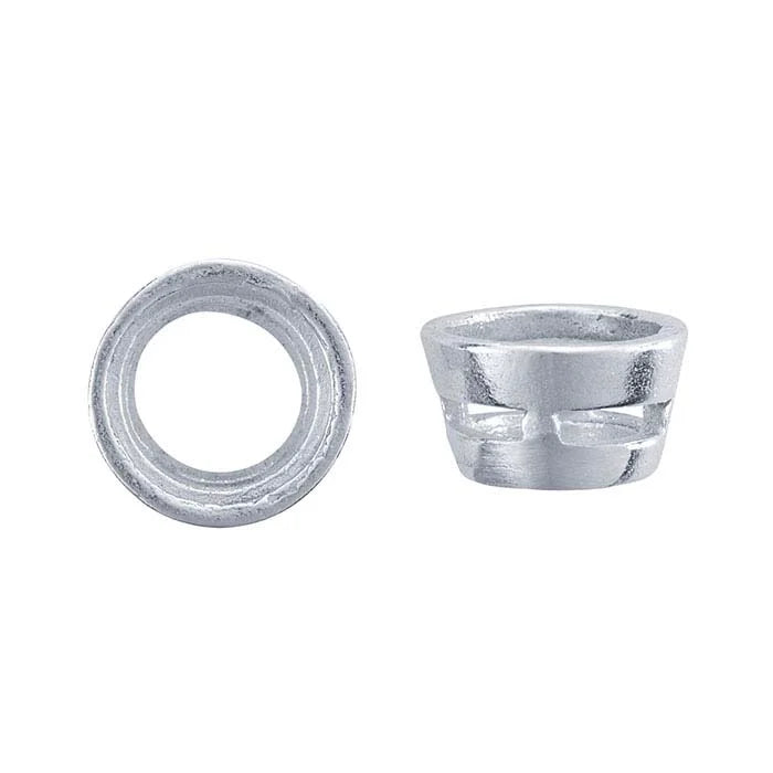 Sterling Silver Tapered Round Tube Bezel Setting