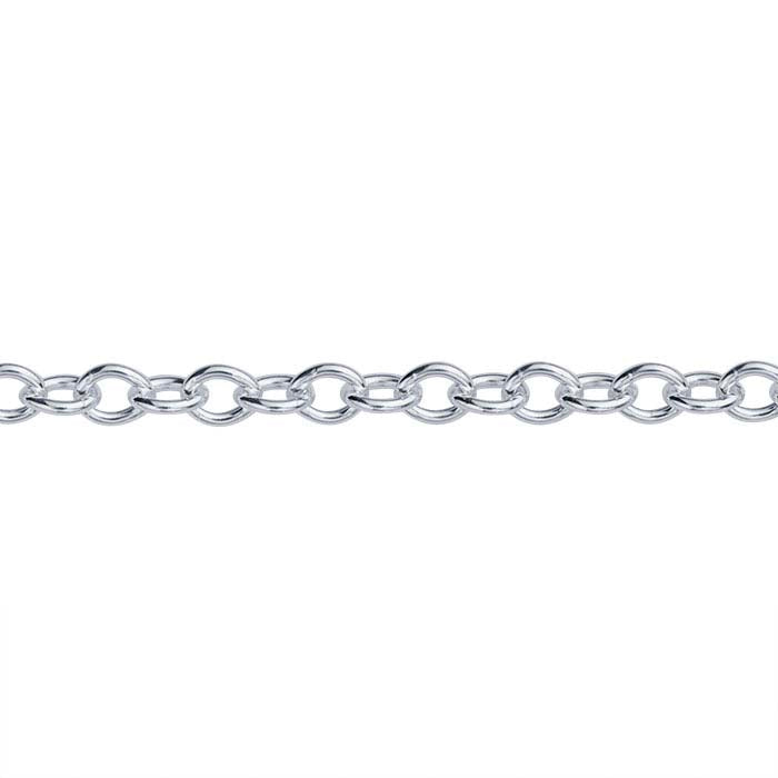 Sterling Silver Round Cable Chain