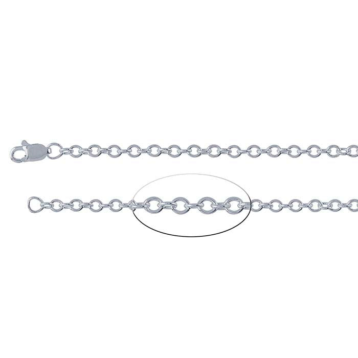 Sterling Silver Round Cable Chain