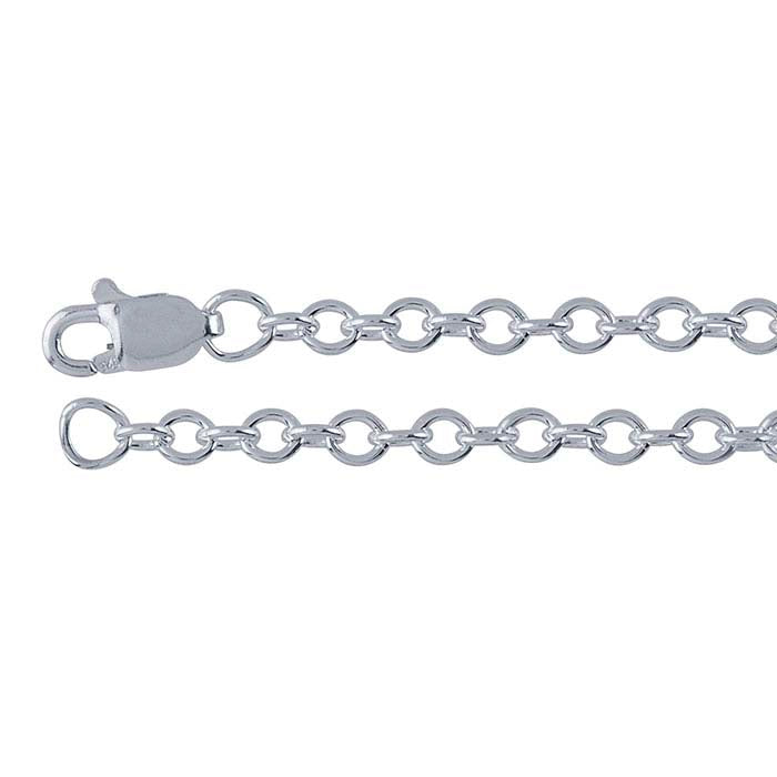 Sterling Silver Round Cable Chain