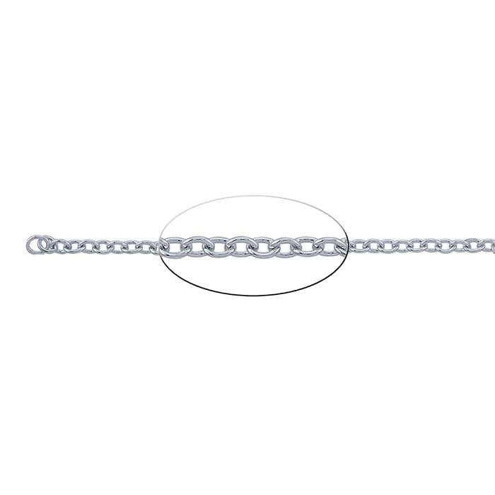 Sterling Silver Round Cable Chain