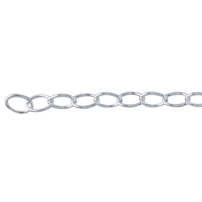 Sterling Silver Oval Cable Chain