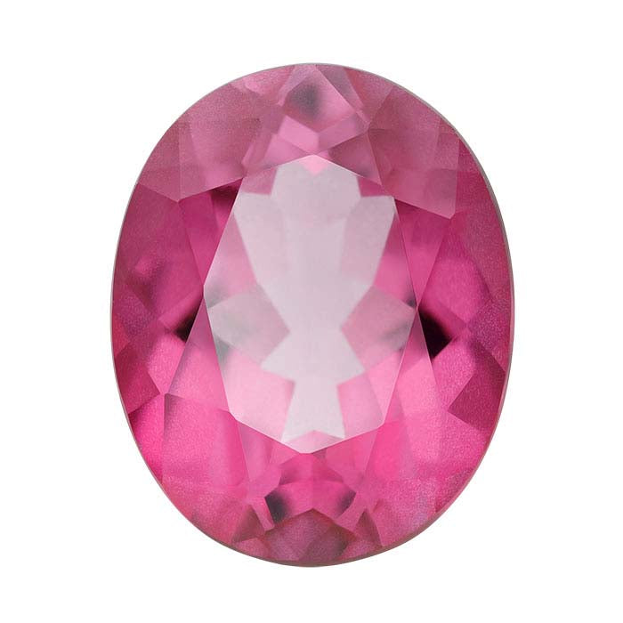 Azotic® Hot Pink Topaz Oval Faceted Gemstone
