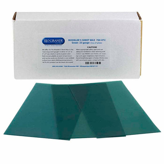 Modeler's Green Wax Sheet, 76.2mm x 6", 0.64mm