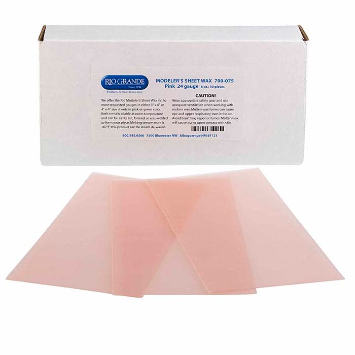 Modeler's Pink Wax Sheet