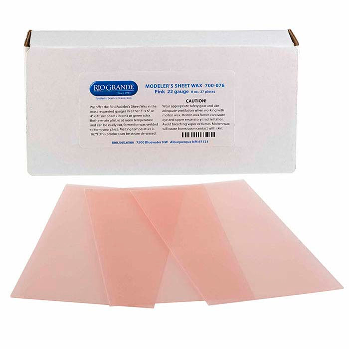 Modeler's Pink Wax Sheet