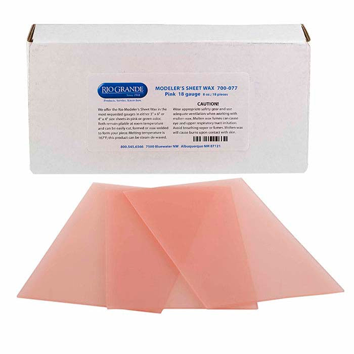 Modeler's Pink Wax Sheet