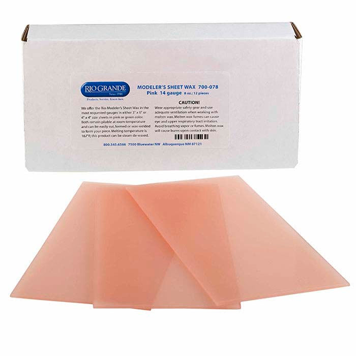 Modeler's Pink Wax Sheet