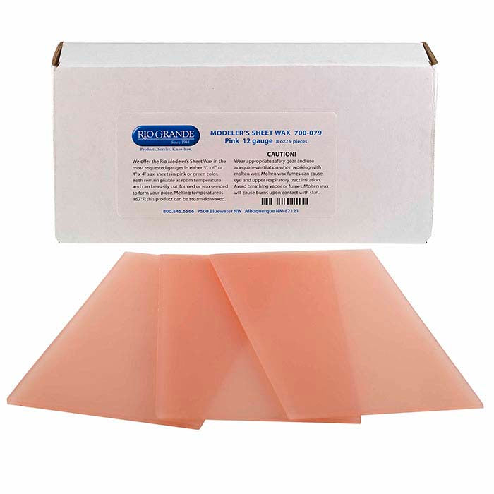 Modeler's Pink Wax Sheet