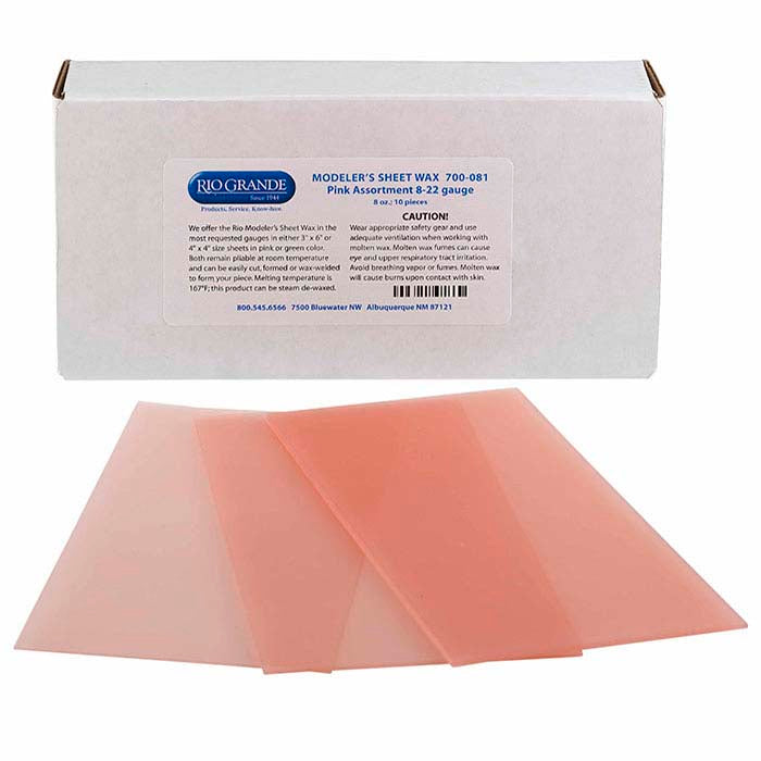 Modeler's Pink Wax Sheet