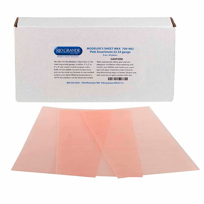 Modeler's Pink Wax Sheet