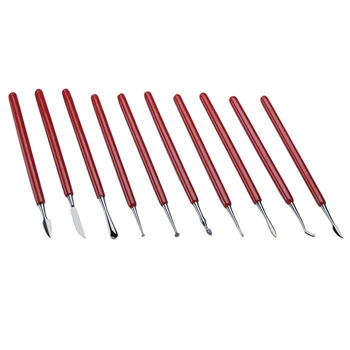 Soft Grip Wax Carvers, Set of 10