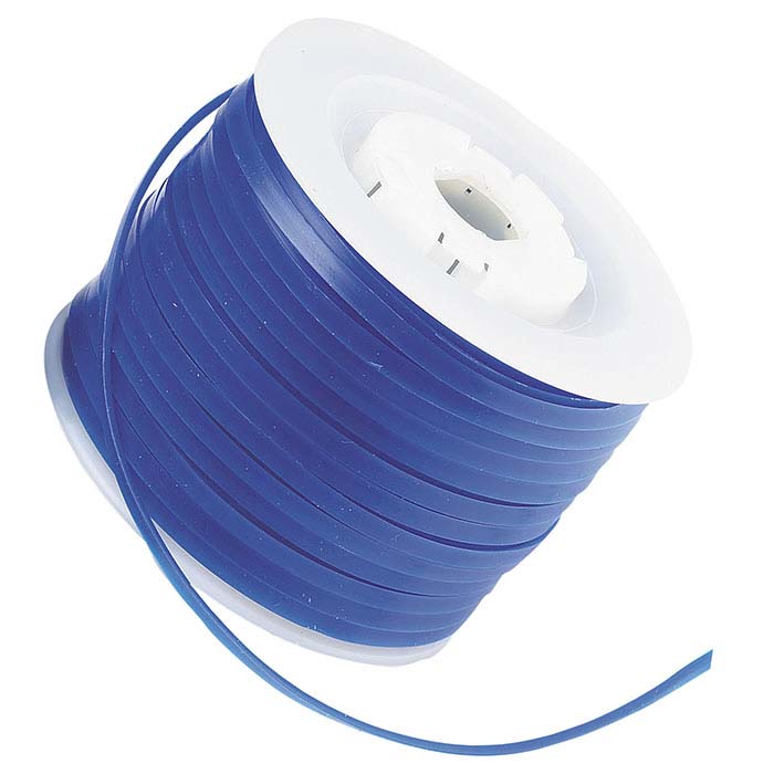 Modeler's Blue Wax Half-Round Wire, 4.12mm