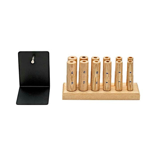 Ring-Making Mandrels and Stand, Complete Set